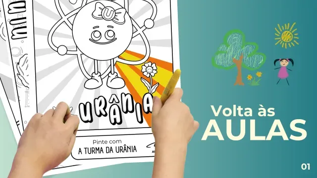 Pinte com a Turma da Urânia na volta às aulas